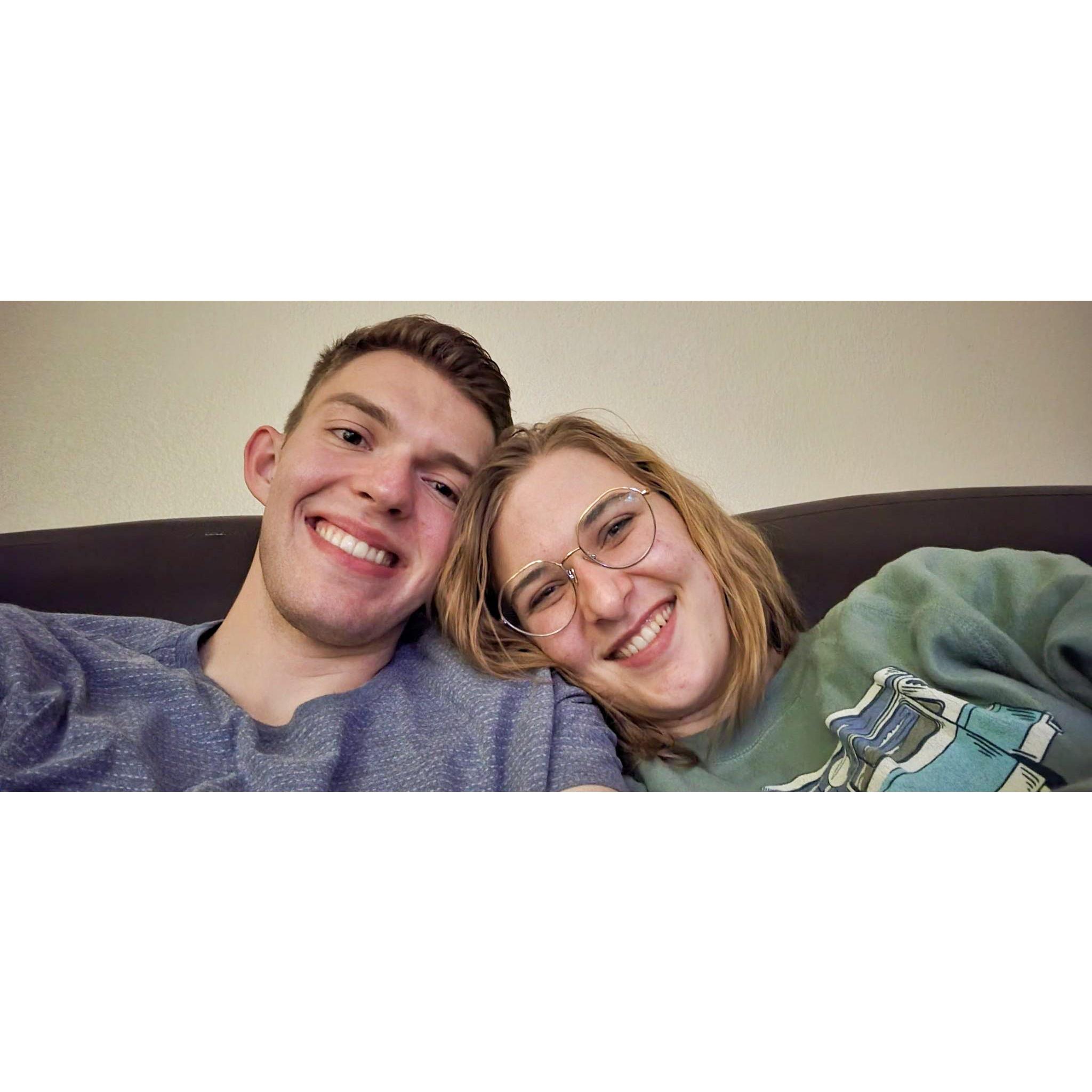 The first picture we took together.