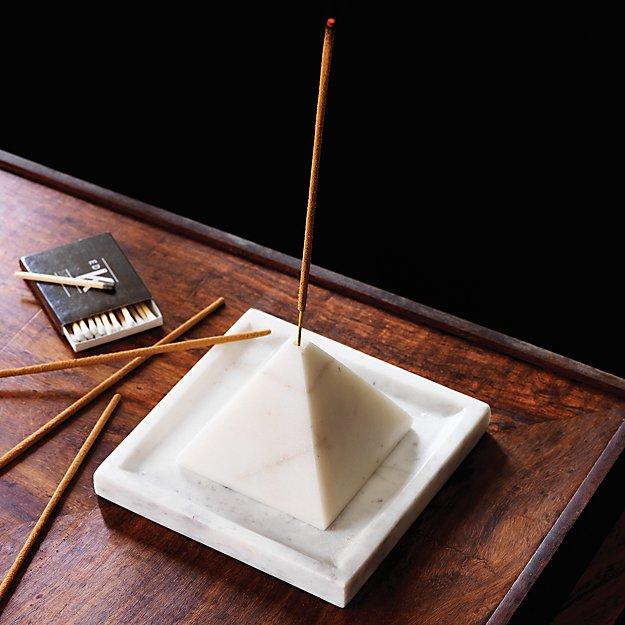 Pyramid Incense Stick Holder with Tray
