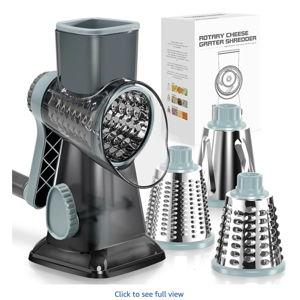 KEOUKE Rotary Cheese Grater Hand Crank - Grey Blue SP