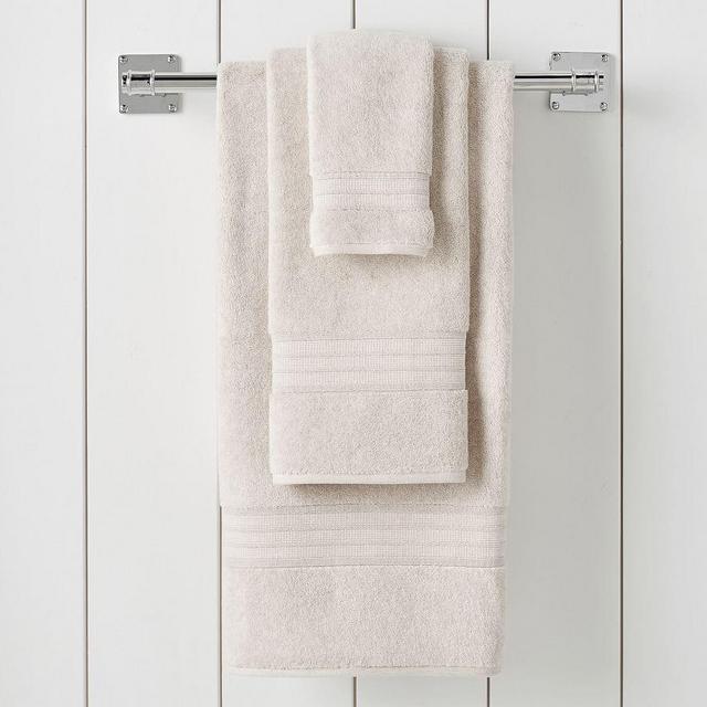 Hydrocotton Quick-Drying Organic Towels, Bath, Heathered Oatmeal