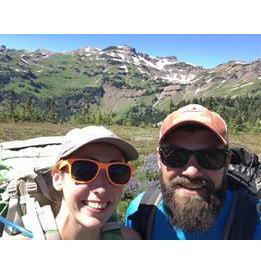 First backpacking trip together, Goat Rocks Wilderness.