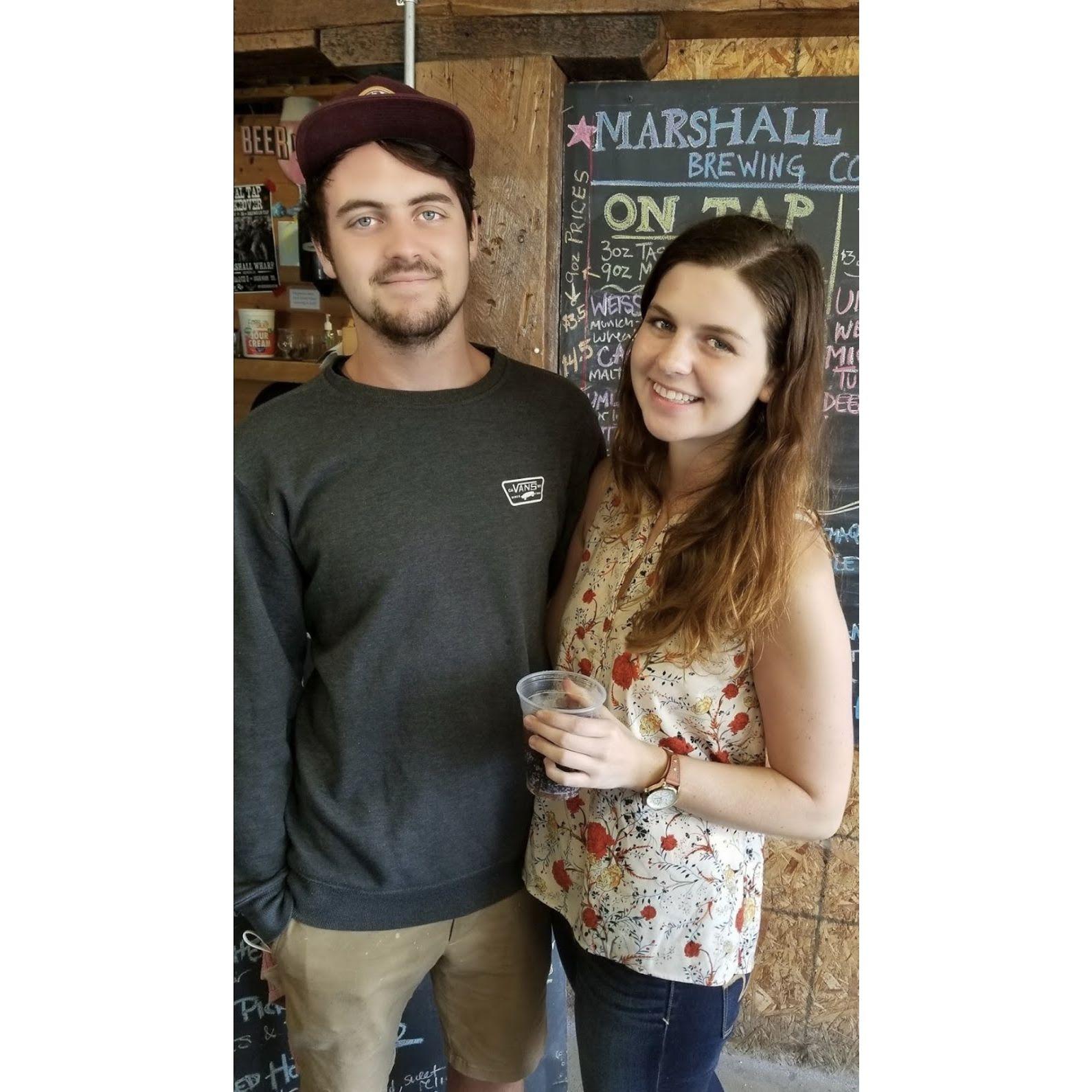 Visiting Jerahmy at work at Marshall Wharf Brewing