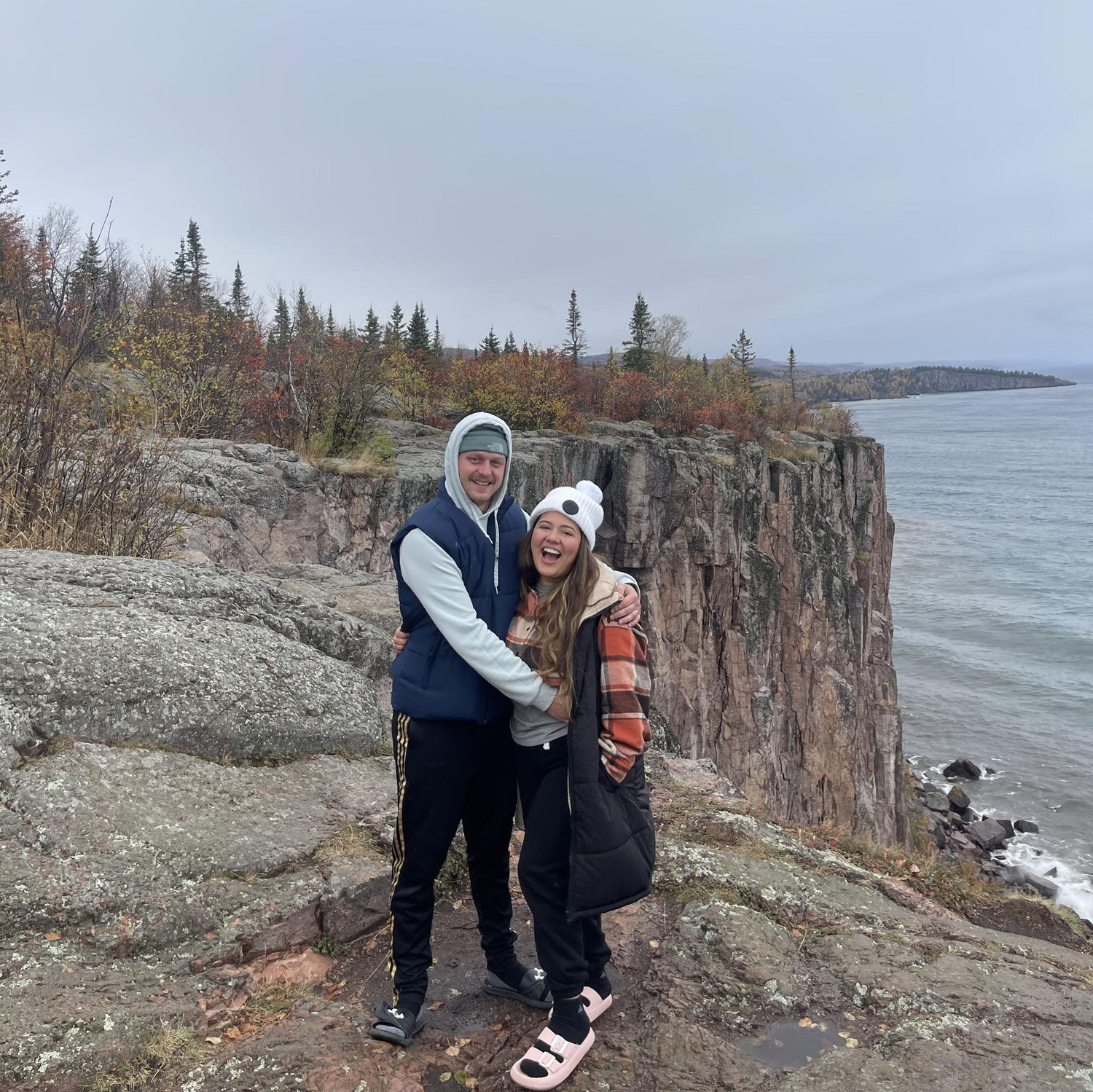 At the North Shore, adding another memory to our journey together.