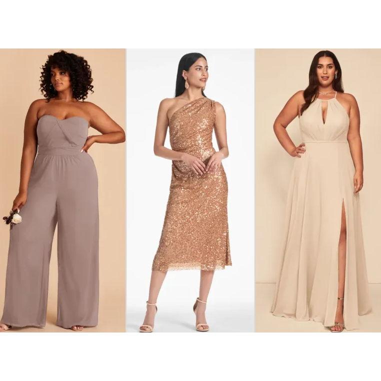 Algunas ideas de colores y estilos de vestidos.