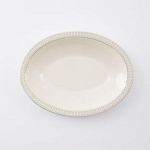 Fishs Eddy Gilded Oval Serve Bowl
