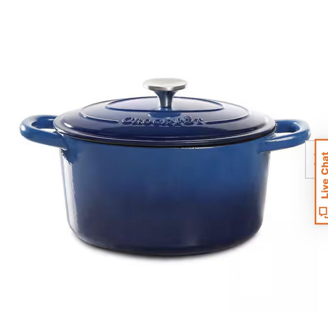 Sapphire Blue Dutch Oven