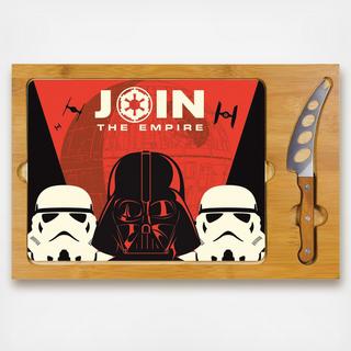 Star Wars Icon Glass Top Serving Board & Knife Set