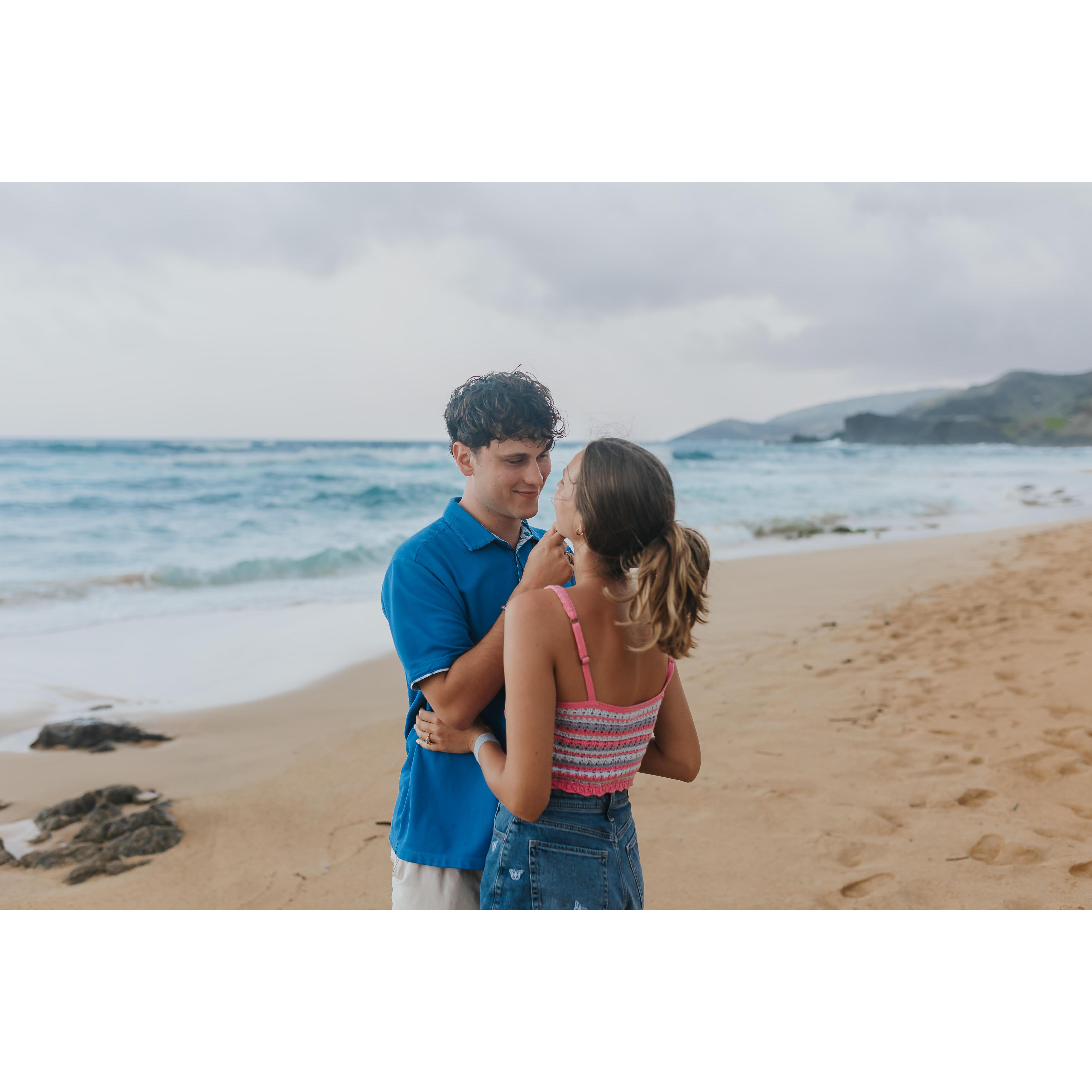 Shortly after Thomas popped the big question