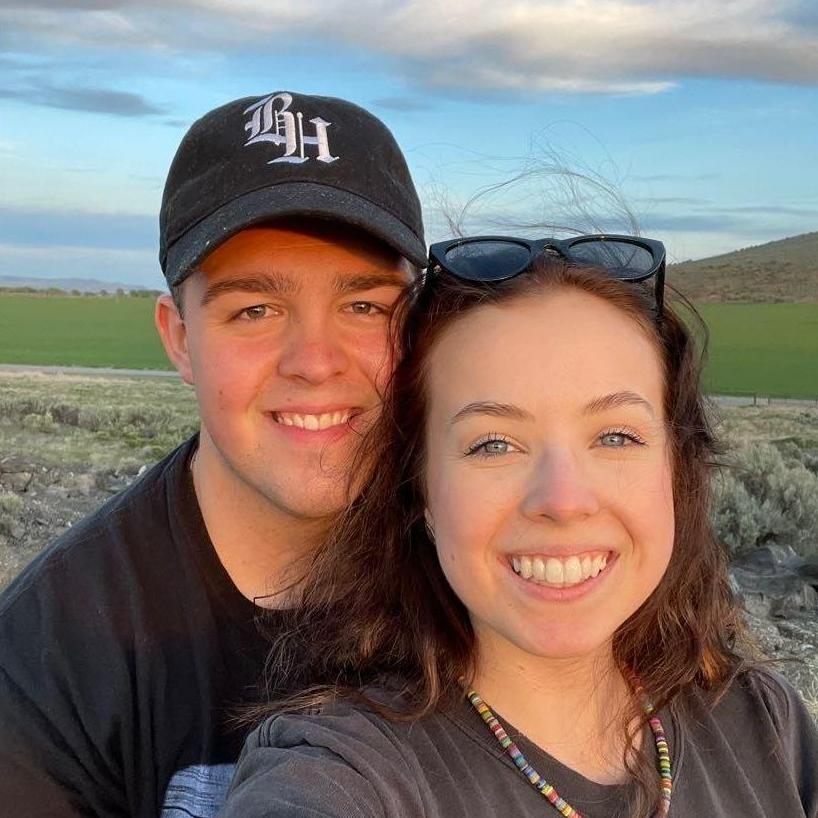 We stopped on the side of the road to watch the sunset together. Exactly one week before I proposed.
-Dane