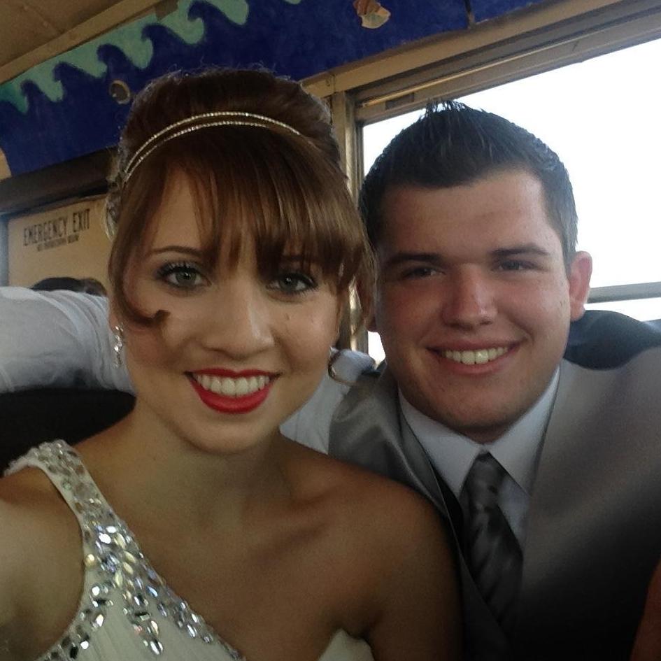 Traveling to our senior prom at Treasure Island.