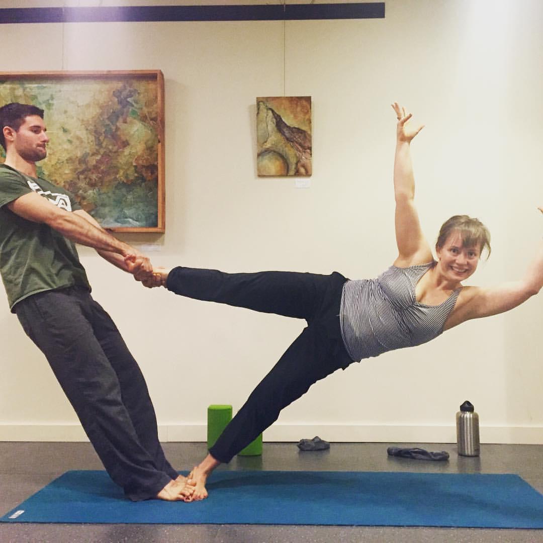 Acro yoga at Prana.