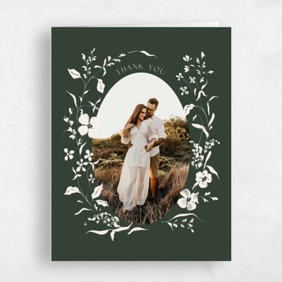 Deep Forest, Green Wedding Thank You - Lynette Photo
