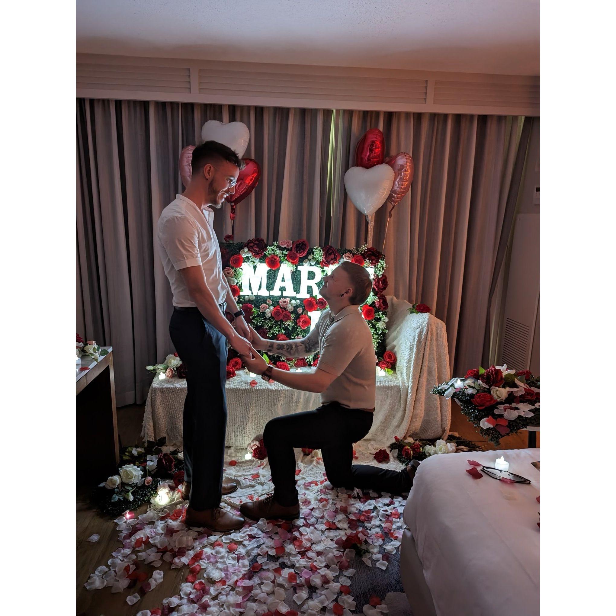 The day he said YES!