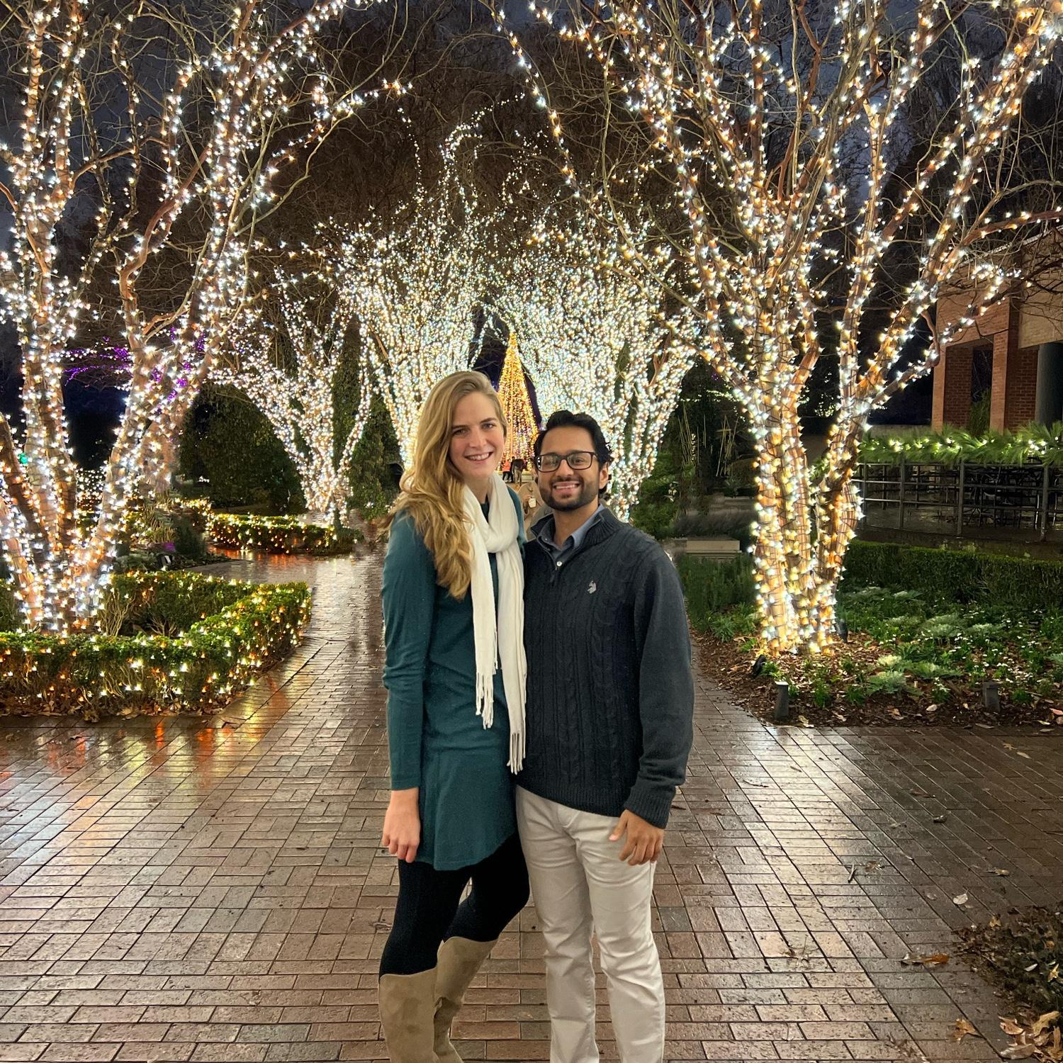 Annual Atlanta Botanical Gardens Christmas lights date--2023