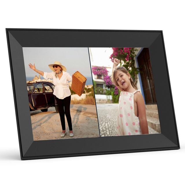 10" Carver Digital Photo Frame Charcoal Gray - Aura Home
