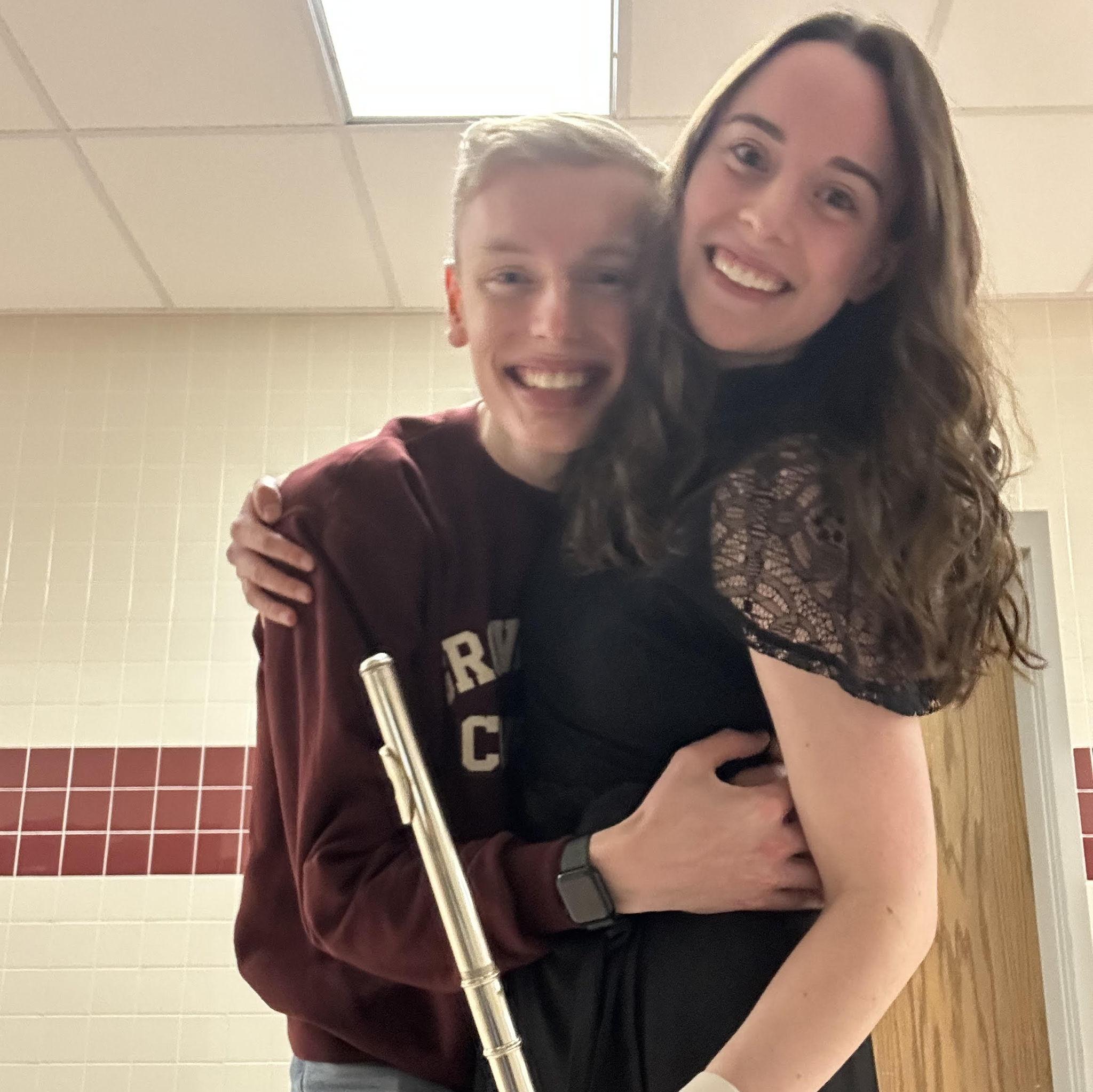 Megan played with her middle schoolers for their Christmas concert!