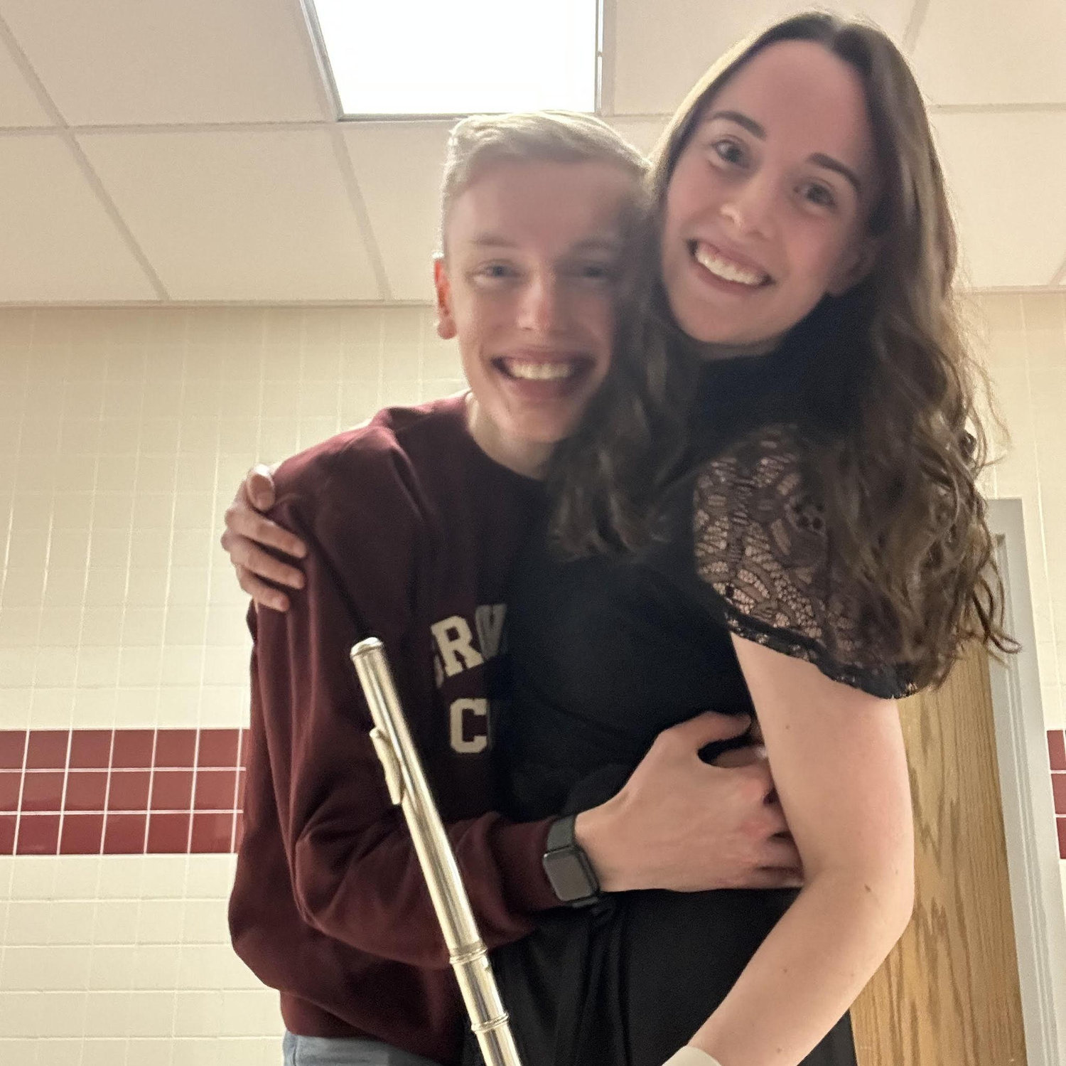 Megan played with her middle schoolers for their Christmas concert!