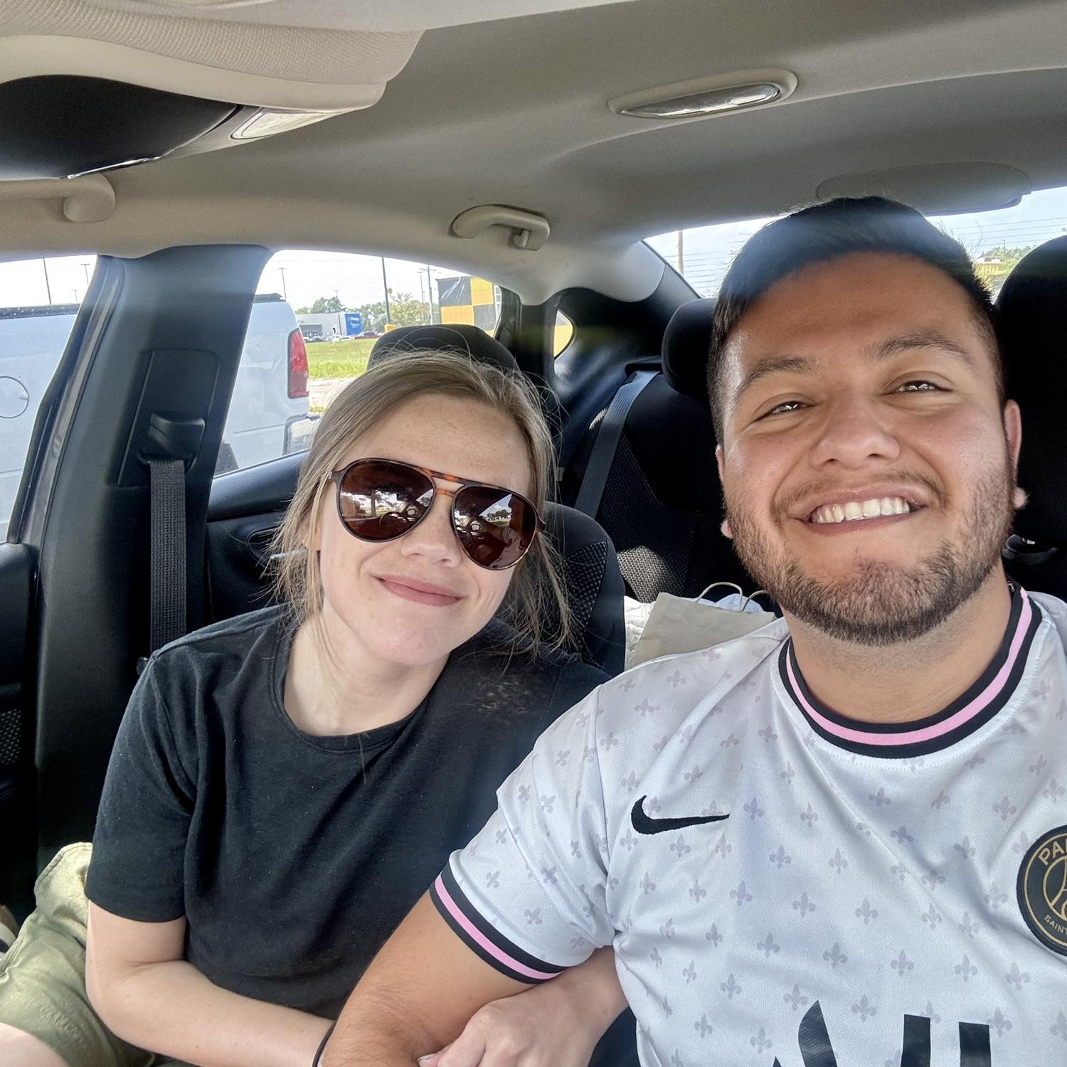 One of the many times we met at a halfway meeting point. Long distance, man. I (Mack) called my best friend on the way back freaking out because of how much I liked him. π