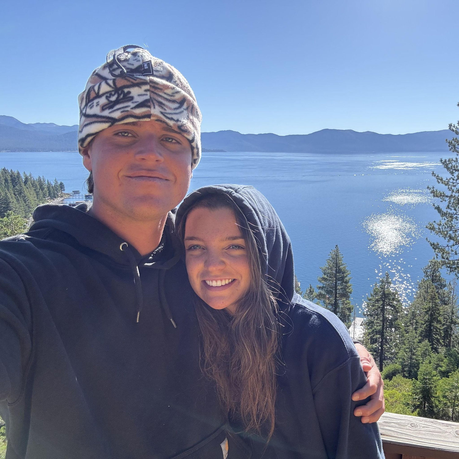 Lake Tahoe, CA when Jaxon came to visit Fallyn's home <3