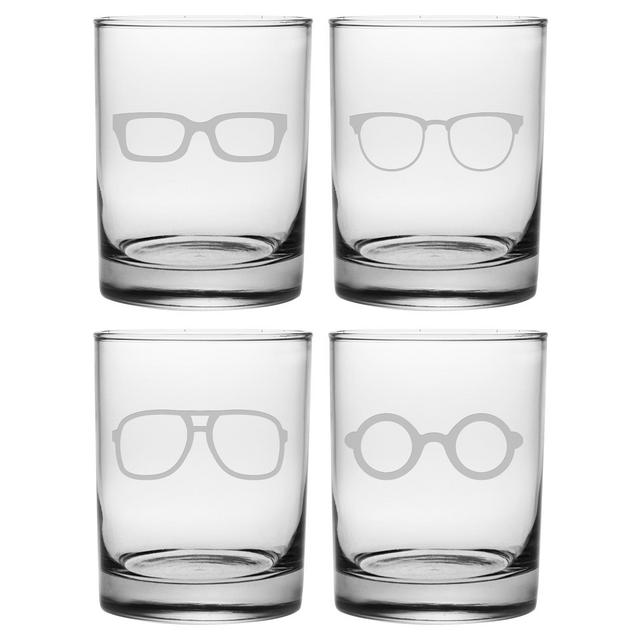Susquehanna Glass Spectacles 14oz Double Old-Fashioned Glasses - Set of 4