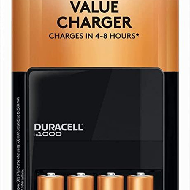 Duracell - Rechargeable AA Batteries - long lasting, all-purpose Double A battery for household and business - 4 count