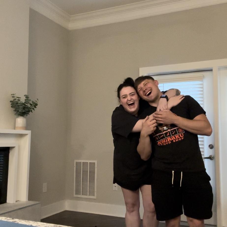 Move-in day for our first apartment together!