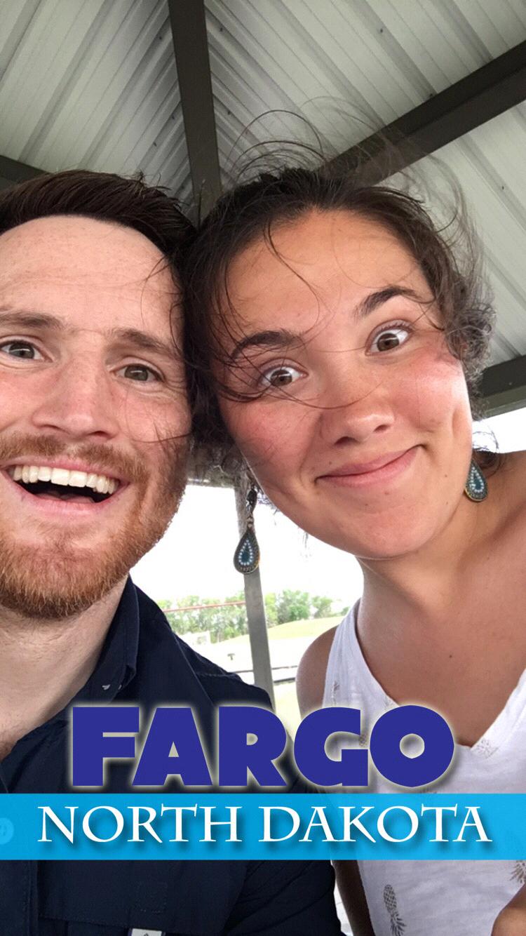 Reunited after a whole day apart in Fargo, ND!
