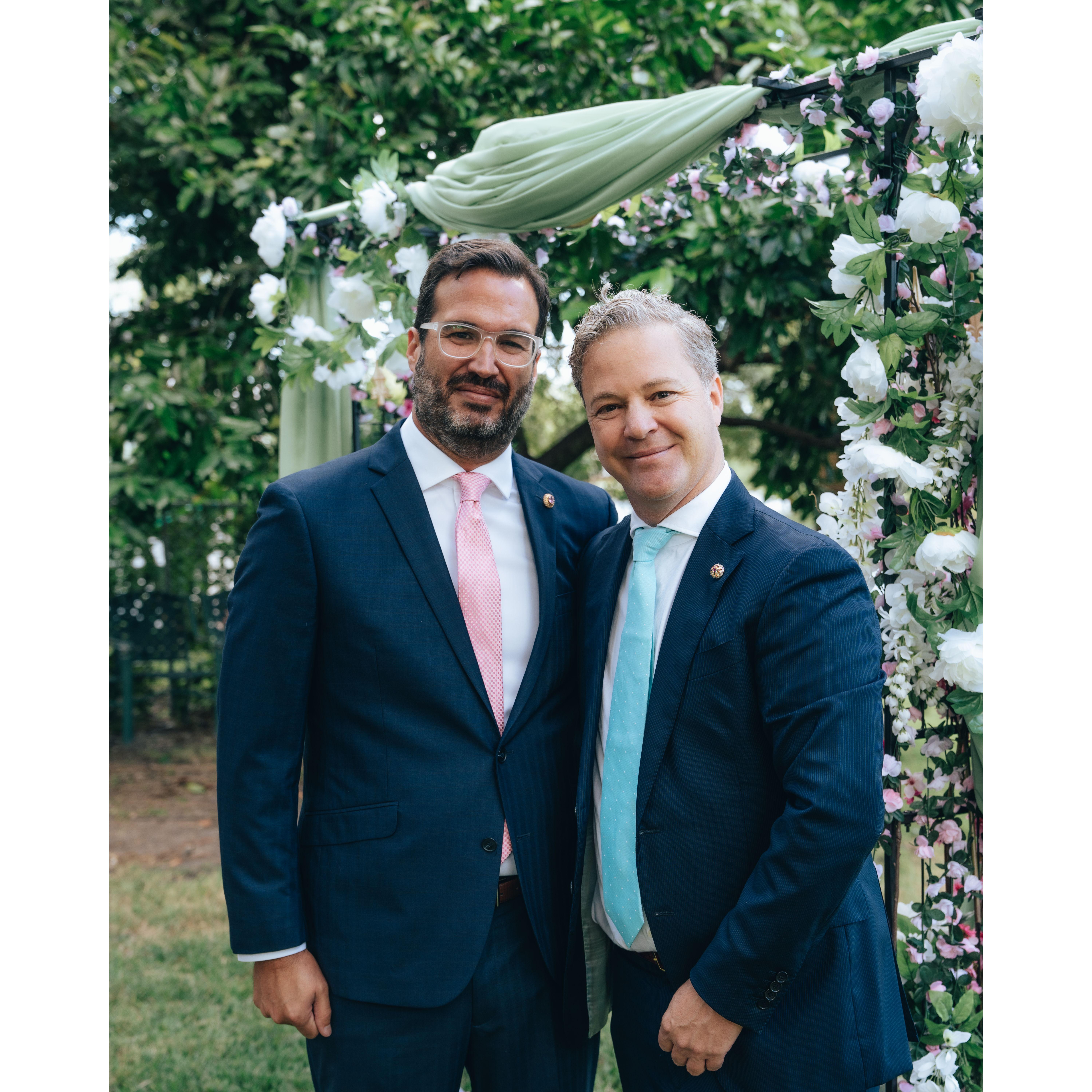 Joseph, who did our civil ceremony, and Sergio.