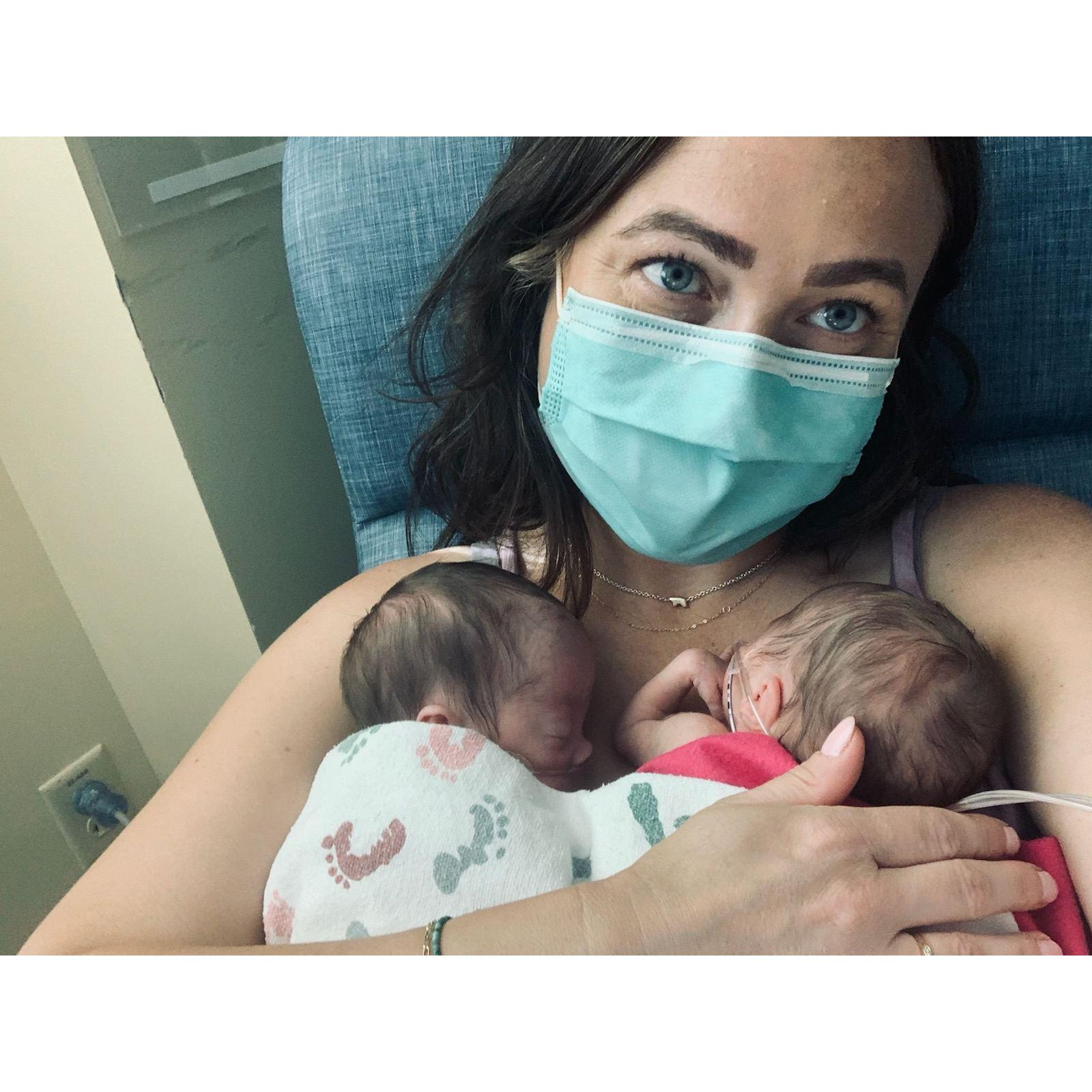 Our first meeting since the womb