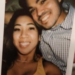 Our first photo taken together on our third date, it felt like we known each other for a long time.