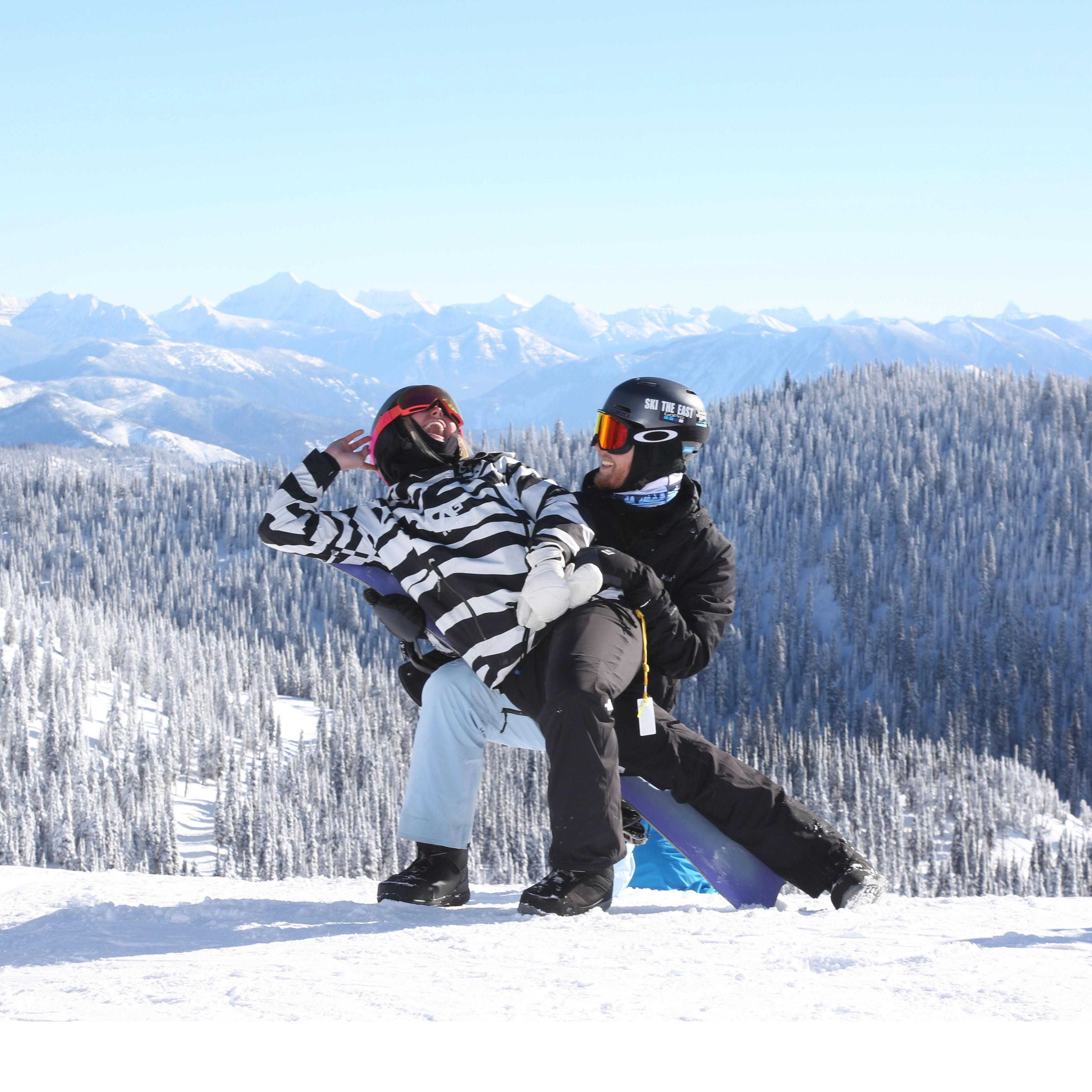 Us at the summit of Whitefish Mountain.