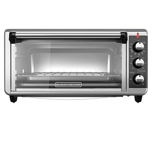 BLACK+DECKER TO3250XSB 8-Slice Extra Wide Convection Countertop Toaster Oven