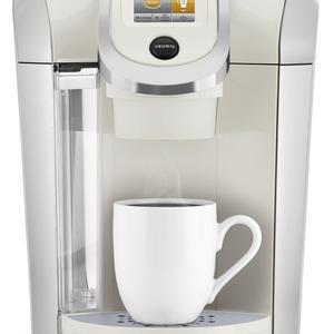 Keurig K475 Single Serve K-Cup Pod Coffee Maker with 12oz Brew Size, Strength Control, and temperature control, Sandy Pearl