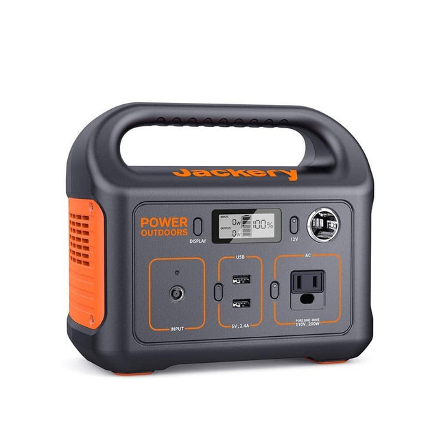 200-Watt Continuous/400-Watt Peak Output Power Station Explorer 290 Push Button Start Battery Generator for Outdoors