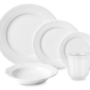 Pillivuyt Eclectique 5-Piece Dinnerware Place Setting, White