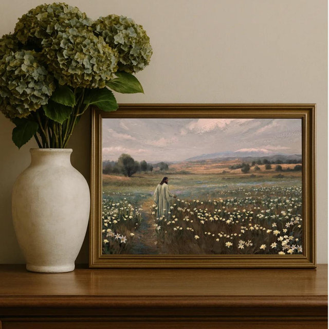 Consider The Lilies | Fine Art Print | Christian Art - 8x12