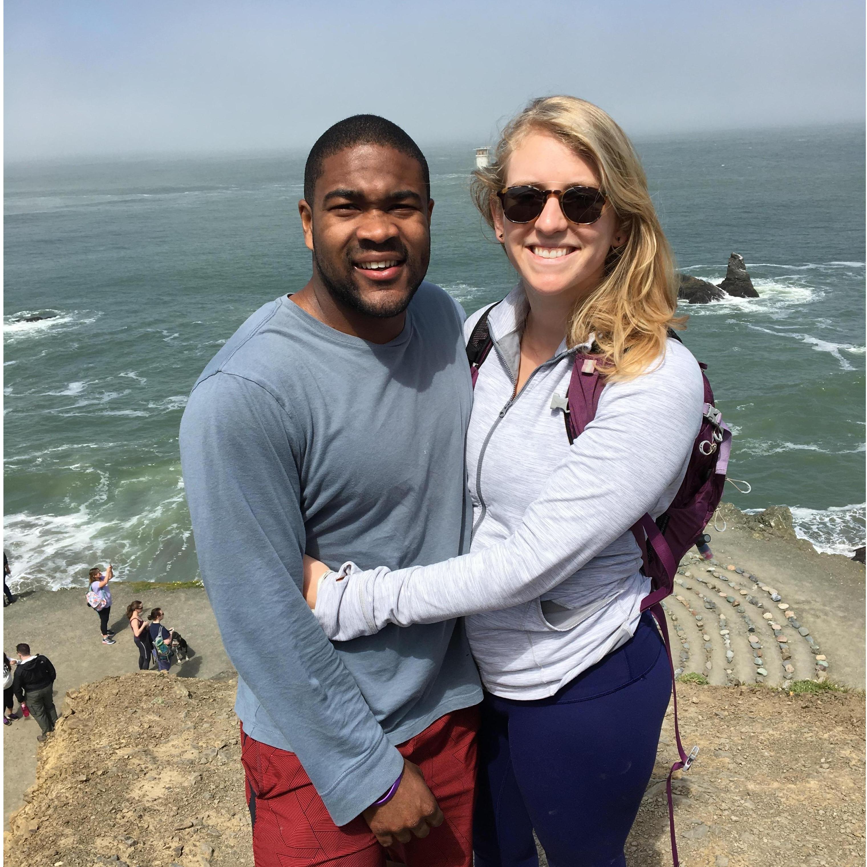 Addie and Bomani's first picture together. Thanks Cayman for the shot!