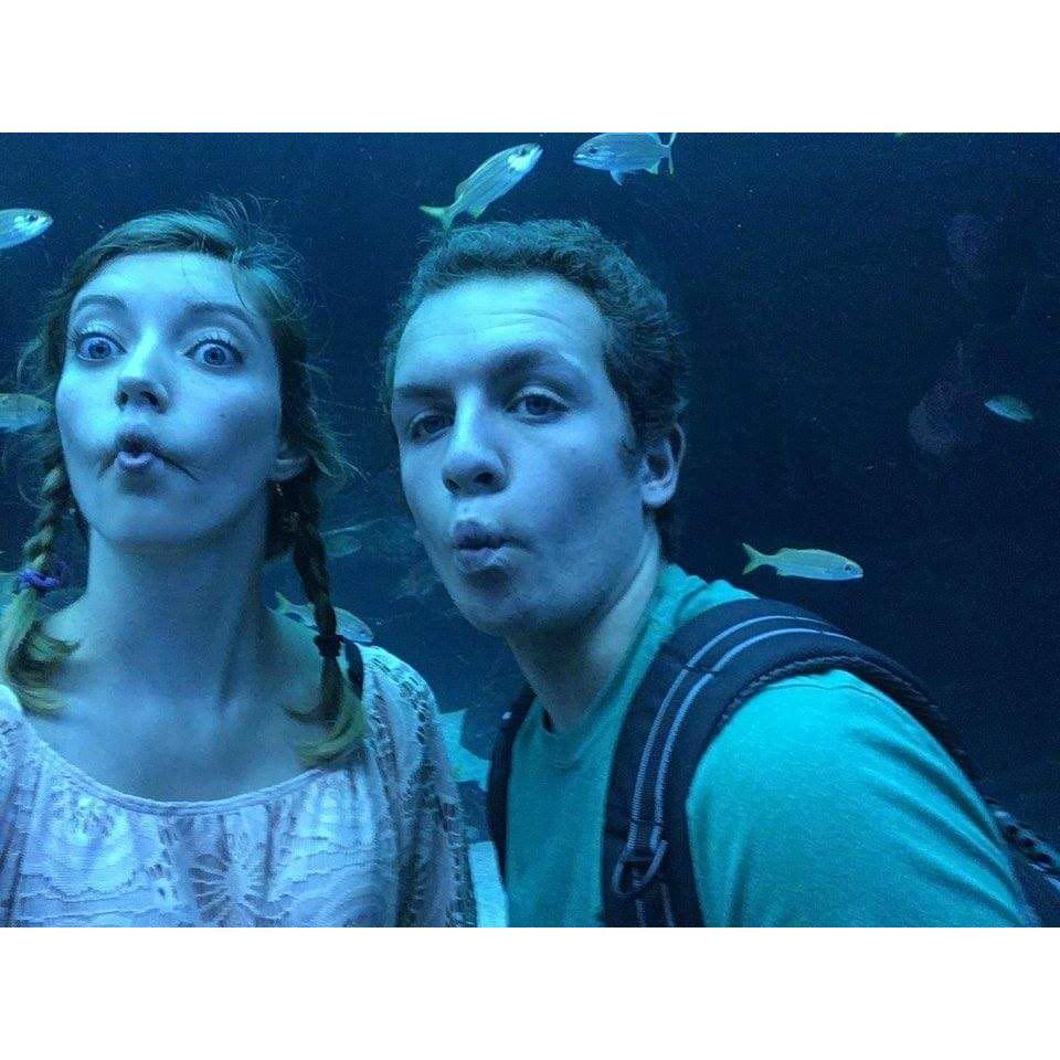 We love our aquarium fish faces, circa 2016 at the Georgia Aquarium after a 12 hour bus ride!