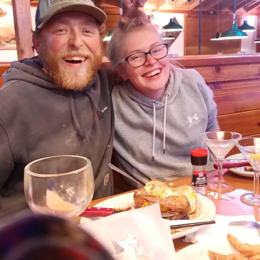 A silly dinner with family visiting us in FL!
