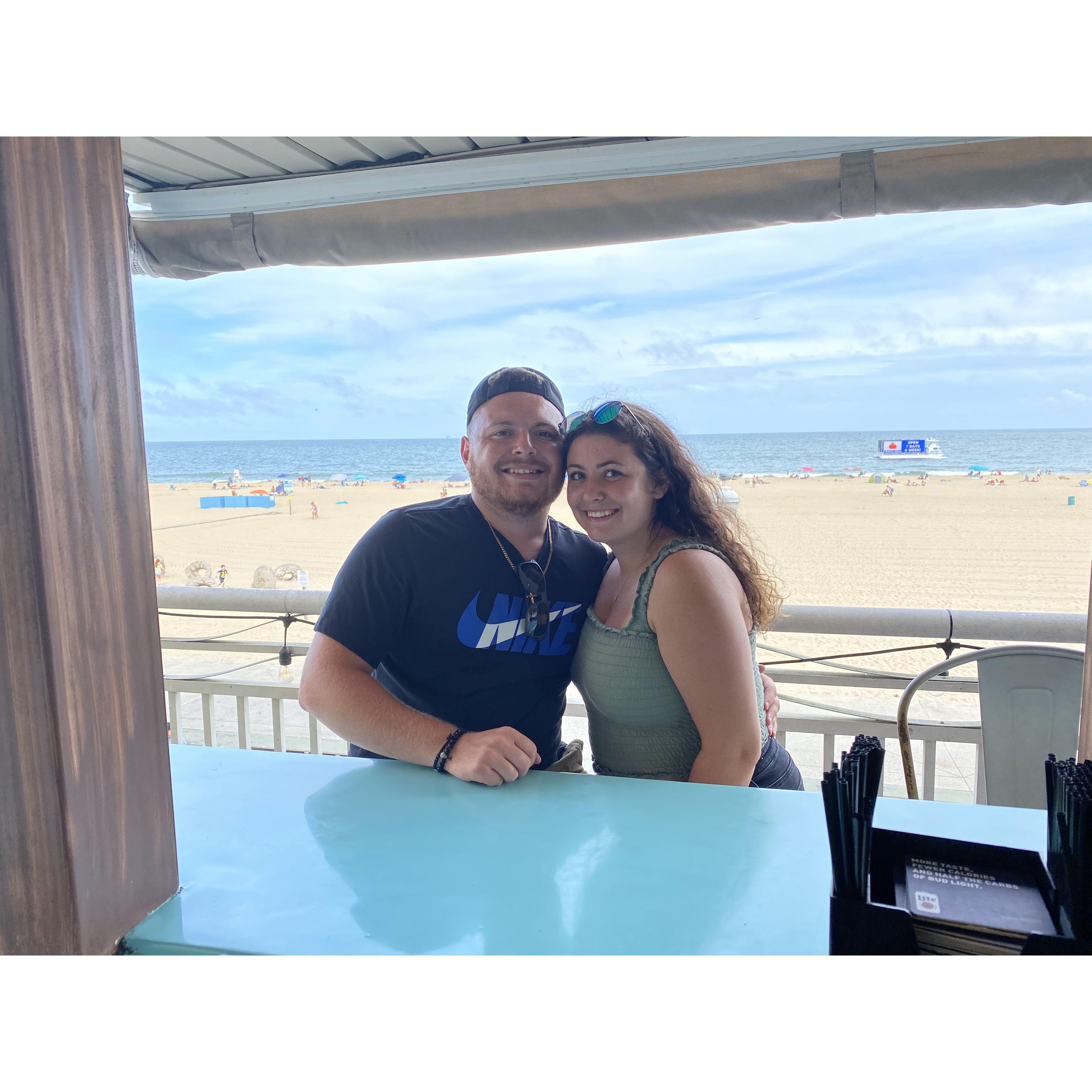 This was Danielle and Bobby's first vacation they took together to Ocean City, Maryland