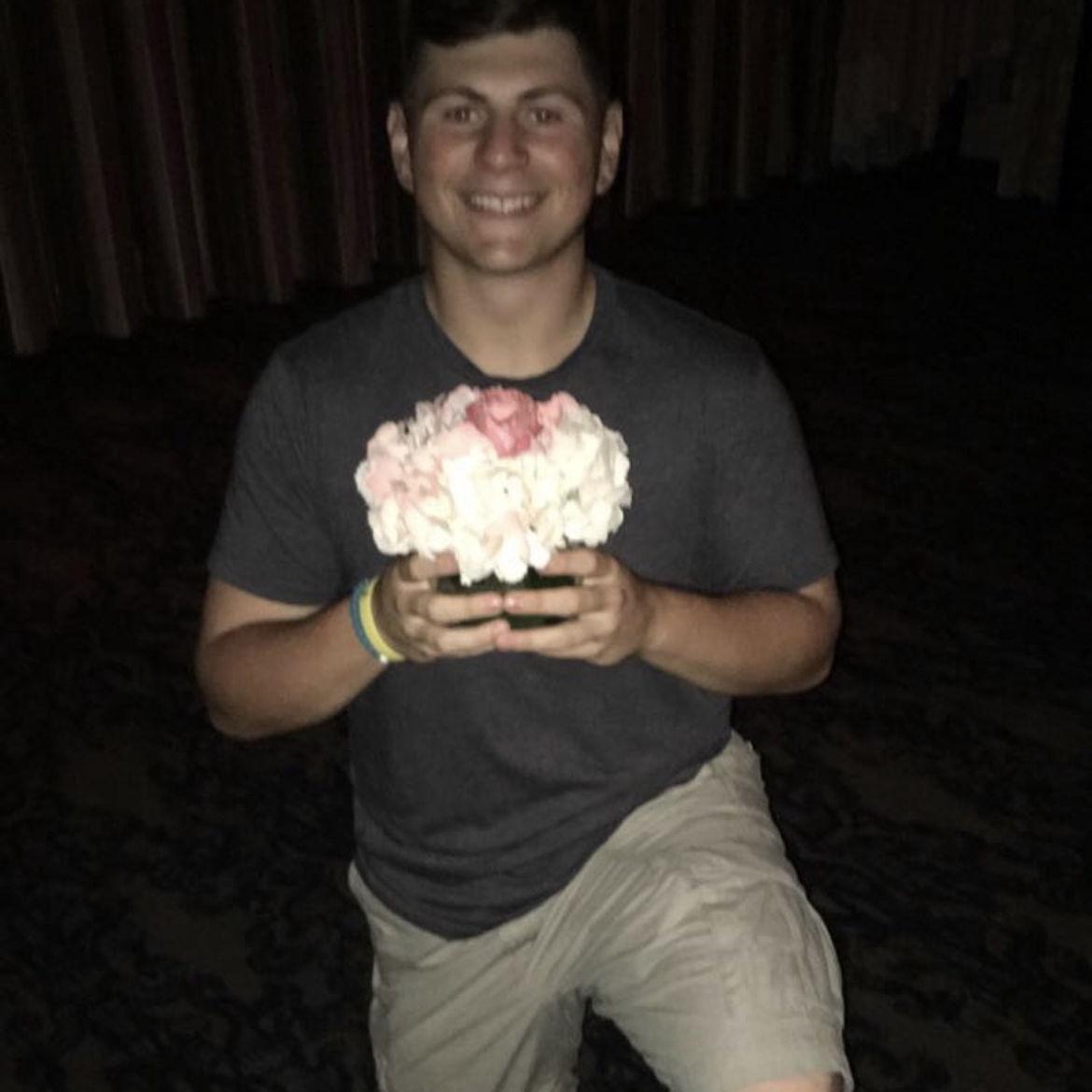 The day after my Sweet 16 party he fake proposed…I knew this picture would be of good use a couple of years later 🙂