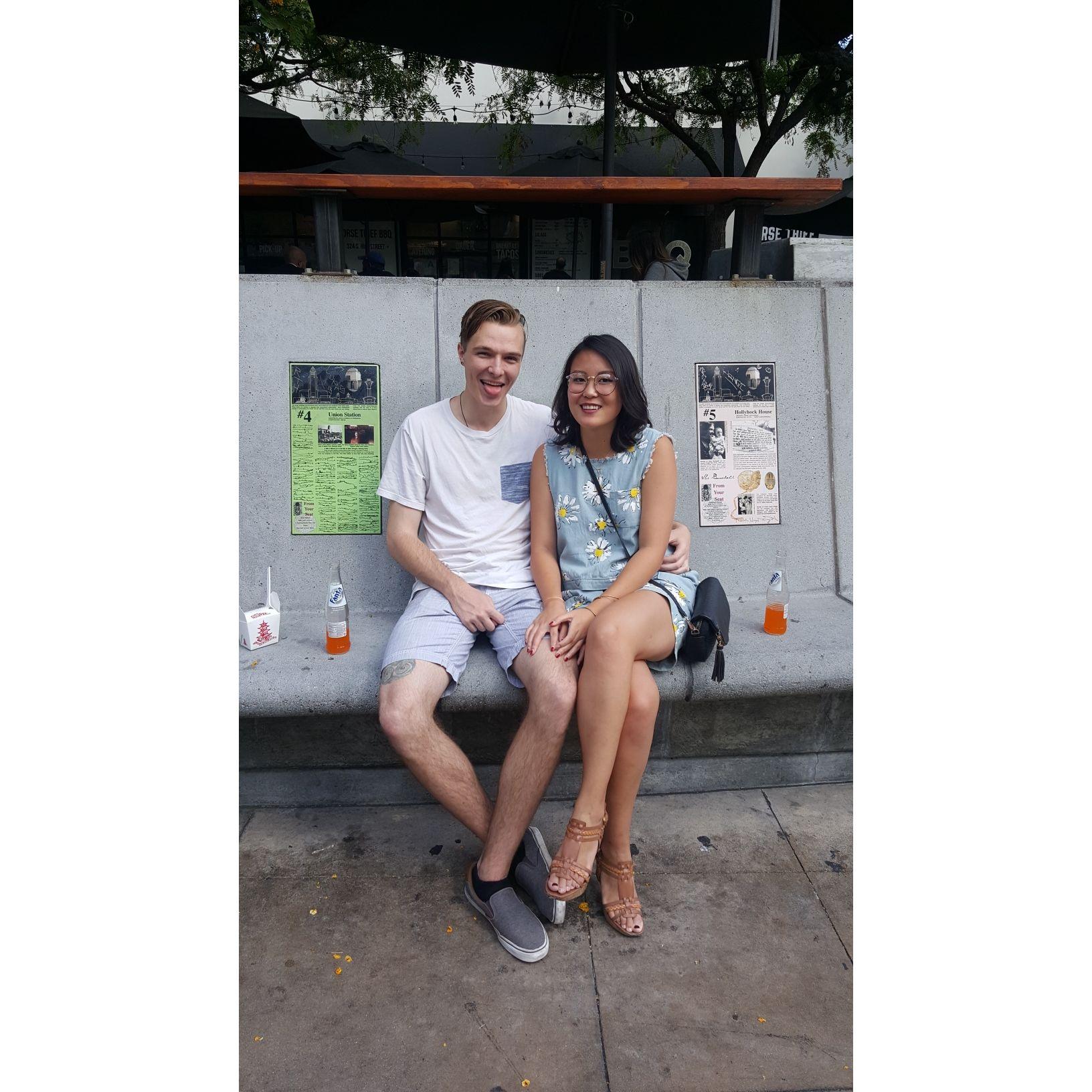 This was 5 months into our long-distance relationship, on another LA visit. It was too early to know if we loved each other, and yet we did.