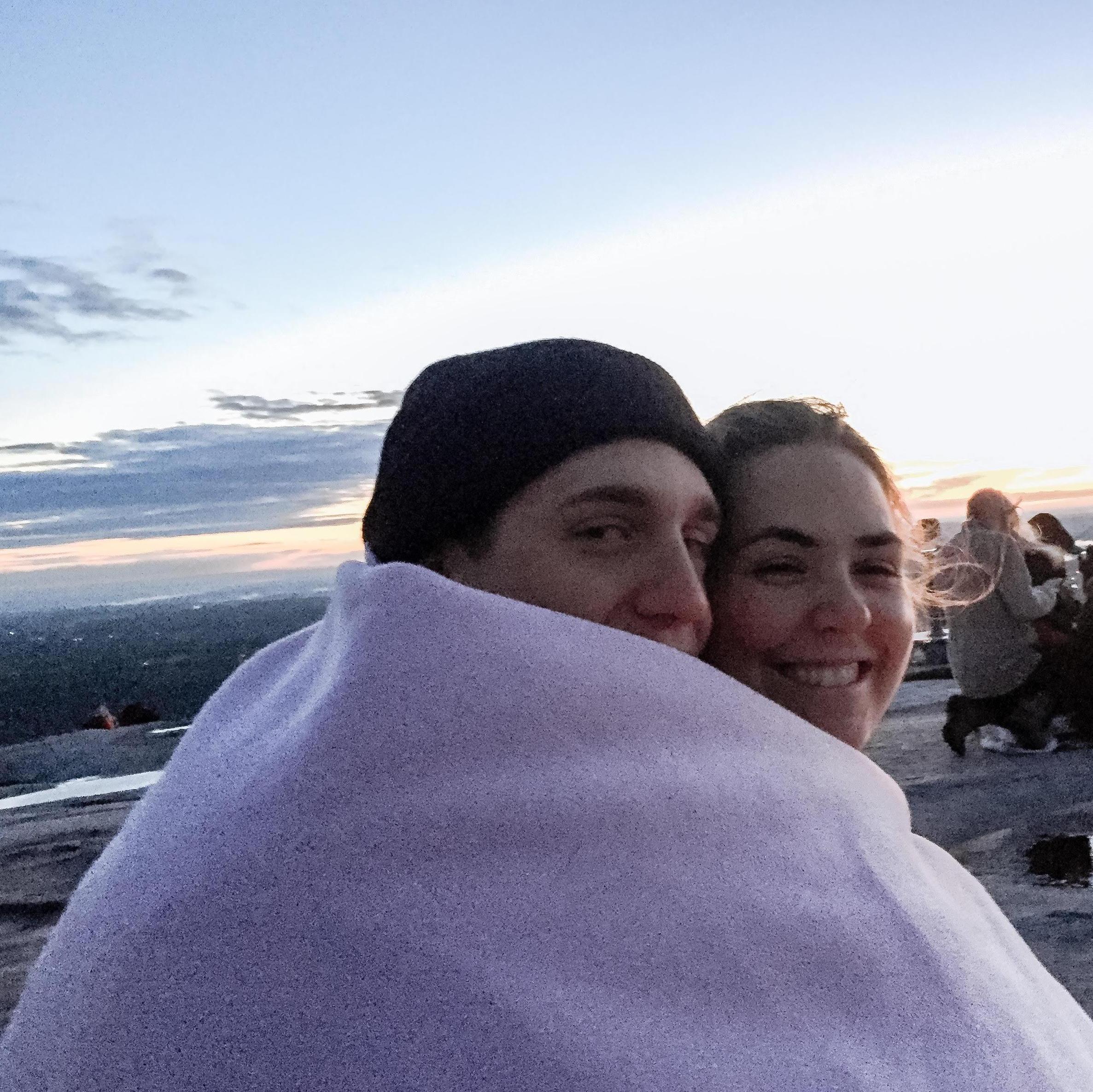 Jesus rose from the grave while we froze to death. Our *cold* Stone Mountain hike for Easter Service 4/21/2019