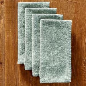 Cotton Casual Napkin, Set of 4 - Blue Smoke