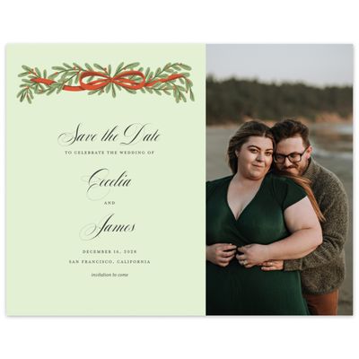 Light Green Wedding Digital Save the Date - Crosby Photo