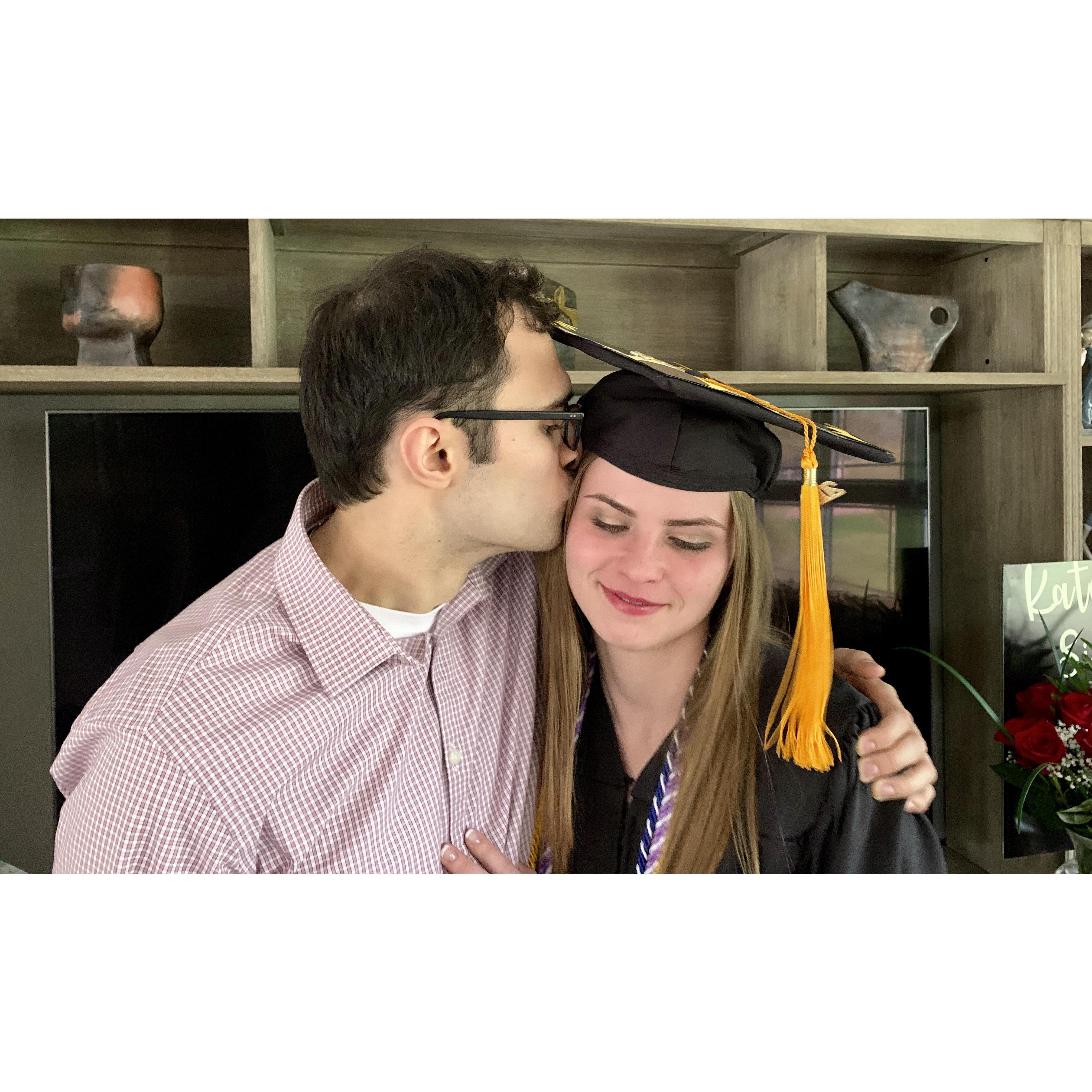 Allison's graduation from nursing school. At the Silverman house. University of Michigan Class of 2019.