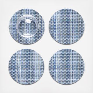 Mini Basketweave Round Coaster, Set of 4