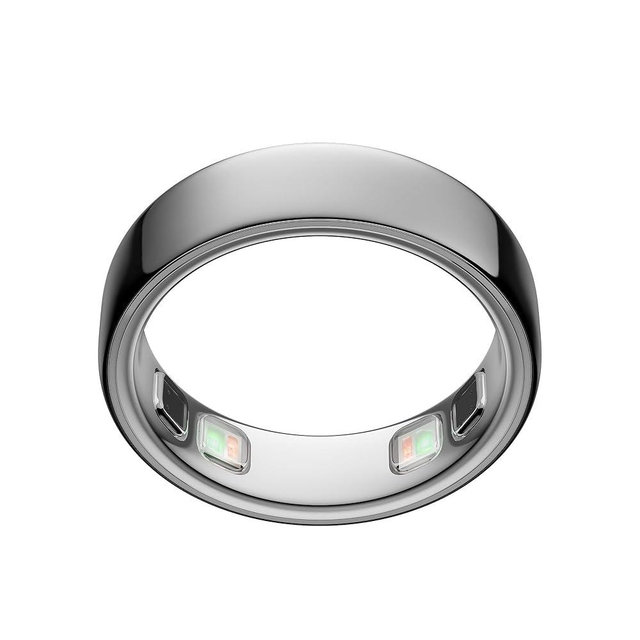 Oura Ring 5 - Silver - Size 9 - World’s Smallest Smart Ring - Sleep, Activity, Women’s Health, AI Advisor, 1 Week of Battery Life, Size Before You Buy, Android & iOS Compatible