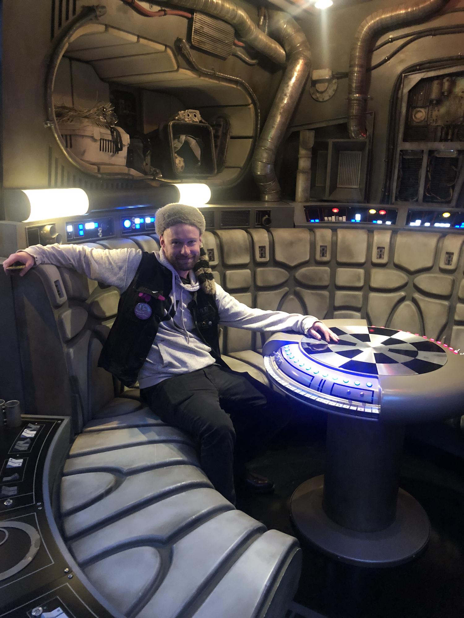 Taking a break while work'n on the millineum falcon