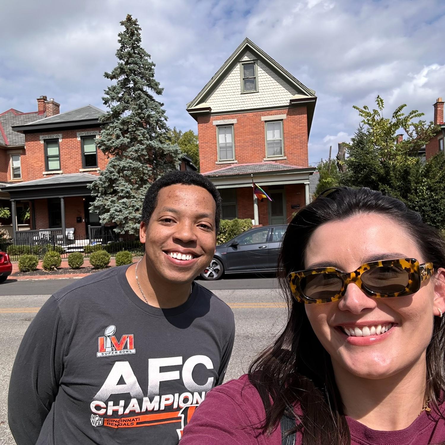 our first place together - not far from Frank Fetch Park!